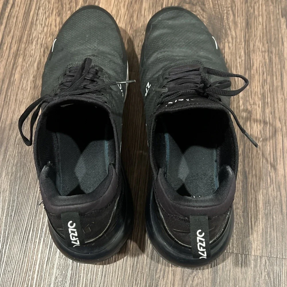Nike Air Max 270 G Golf Shoes Color Black White Men's Size 12